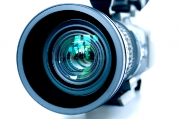 Close-up of video camera lens © Frank Axelsen